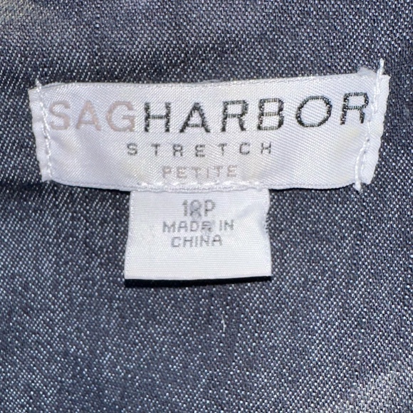 Sag Harbor Stretch Denim Blazer 12  Petite - Picture 6 of 9
